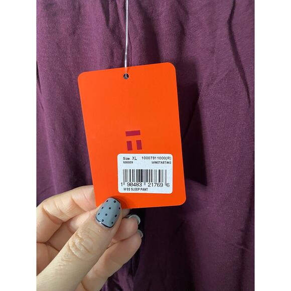 New Tommy John Men's Modal Pajamas Pants, Winetasting Size XL - Picture 3 of 3